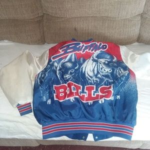 1990's vintage chalk line buffalo bills coat